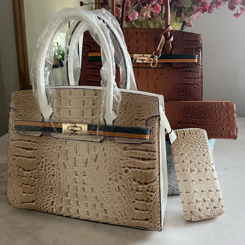 Multi 2 for one satchel with matching wallet